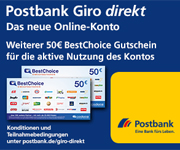 Mit den Postbank Neukundenaktionen tolle Prämien sichern 